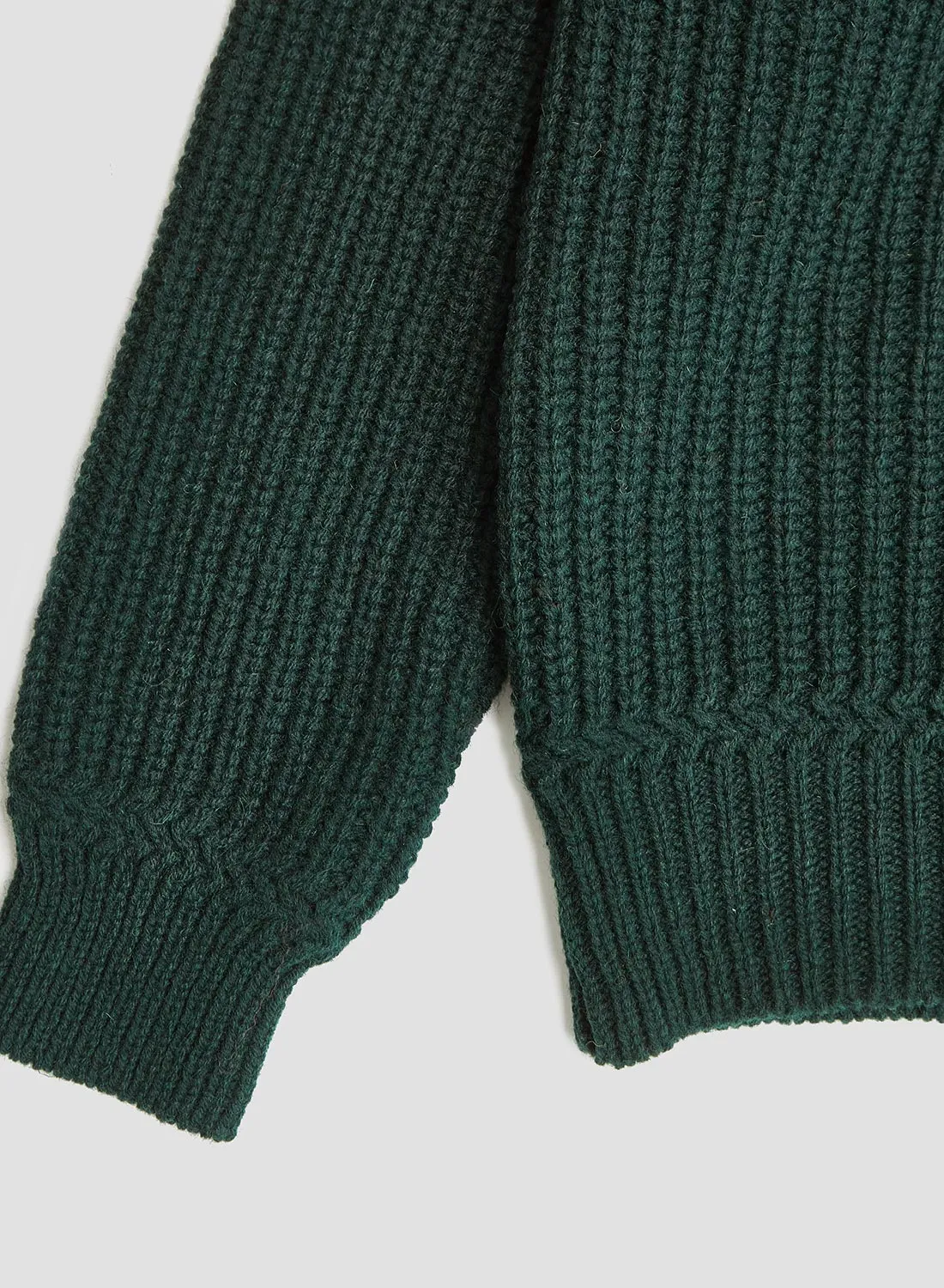 Fisherman Sweater in Conifer Green sold by Nigel Cabourn product image thumbnail 5