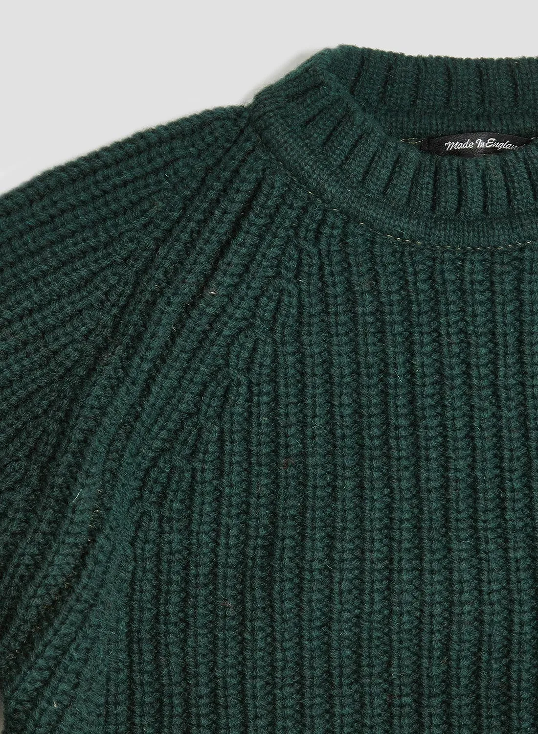 Fisherman Sweater in Conifer Green sold by Nigel Cabourn product image thumbnail 4