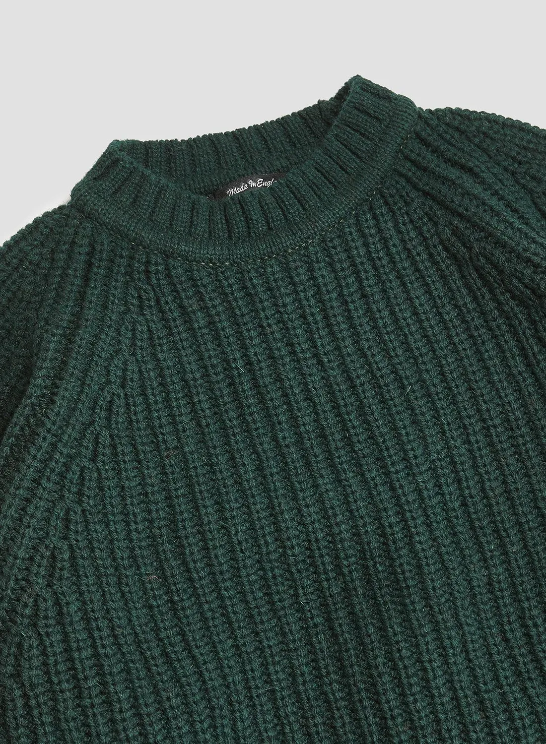 Fisherman Sweater in Conifer Green sold by Nigel Cabourn product image thumbnail 2