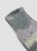 Anonymous Ism L/G Organic Crew Sock in Purple/Charcoal sold by Nigel Cabourn