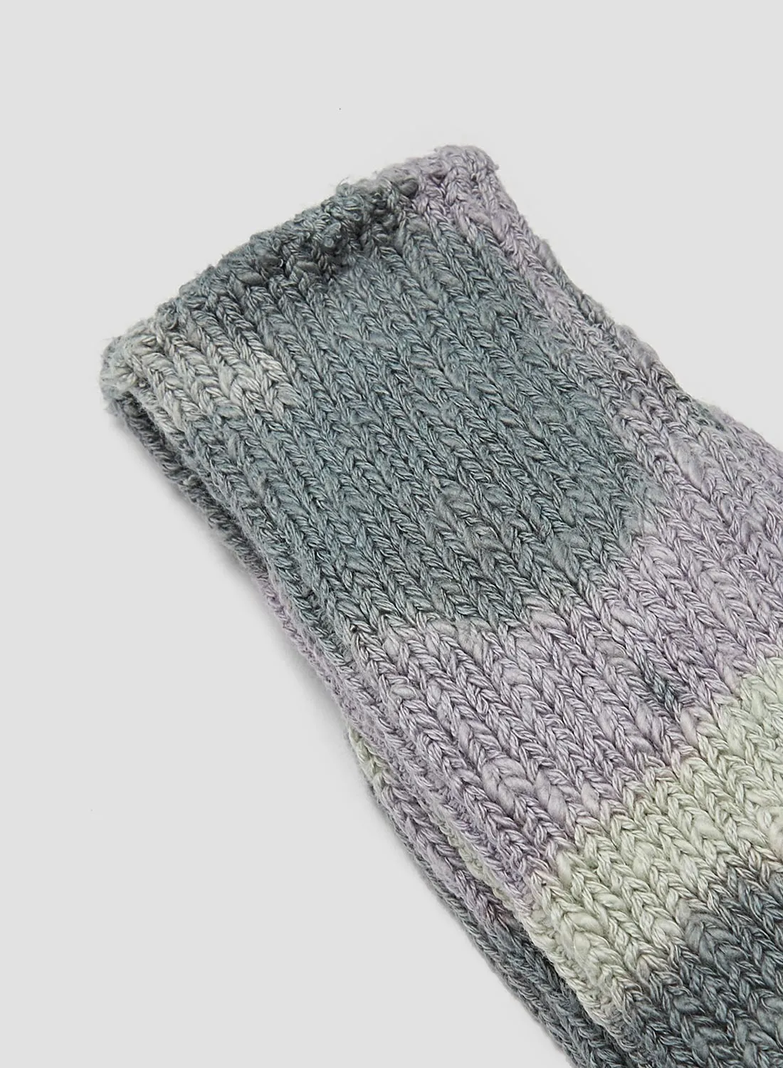 Anonymous Ism L/G Organic Crew Sock in Purple/Charcoal sold by Nigel Cabourn product image thumbnail 2
