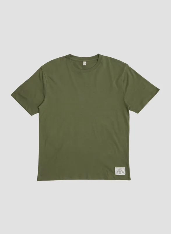 Daily 5.5oz Tee in Forest sold by Nigel Cabourn