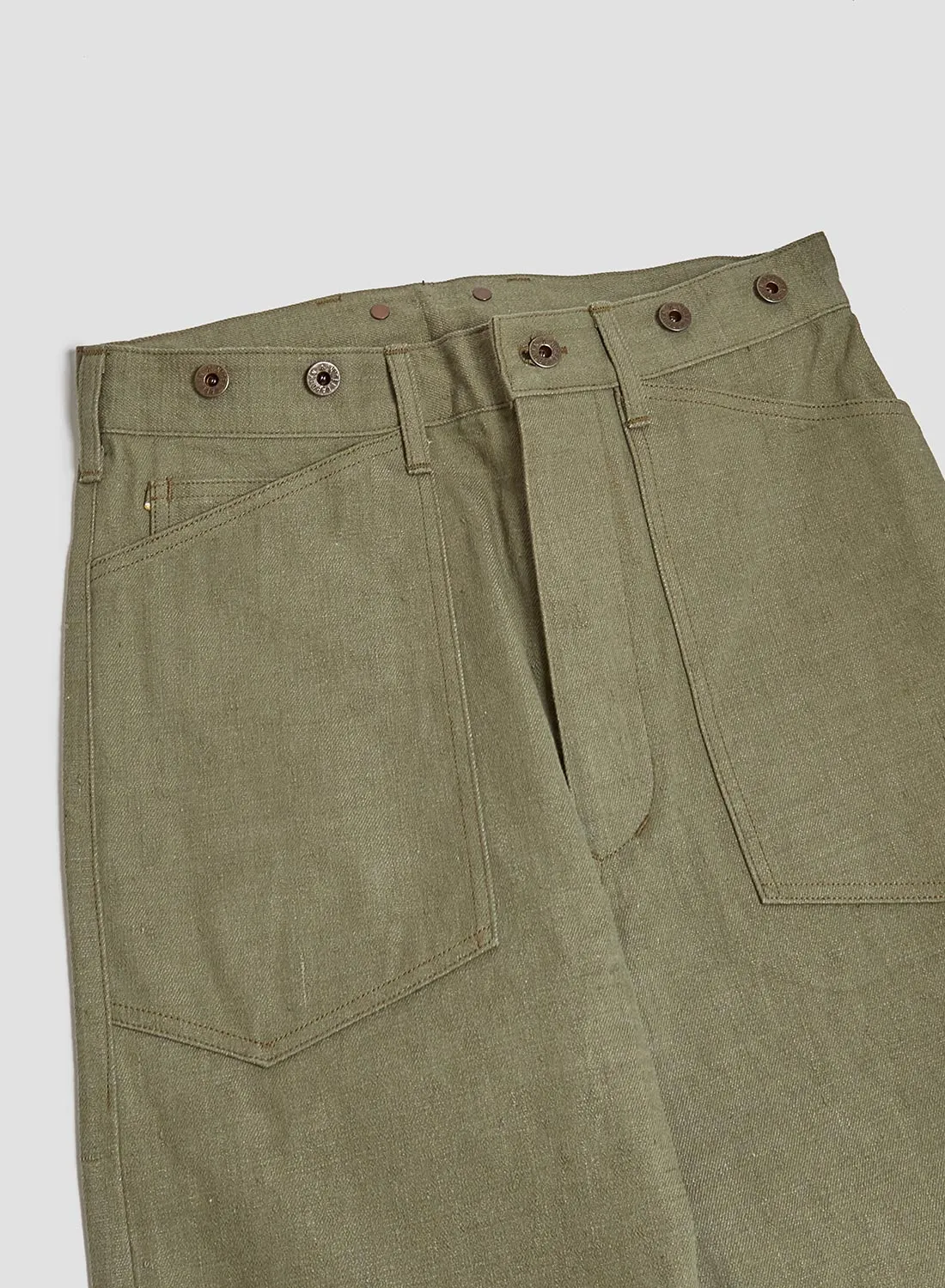 30s US Army Denim in Green sold by Nigel Cabourn product image thumbnail 2