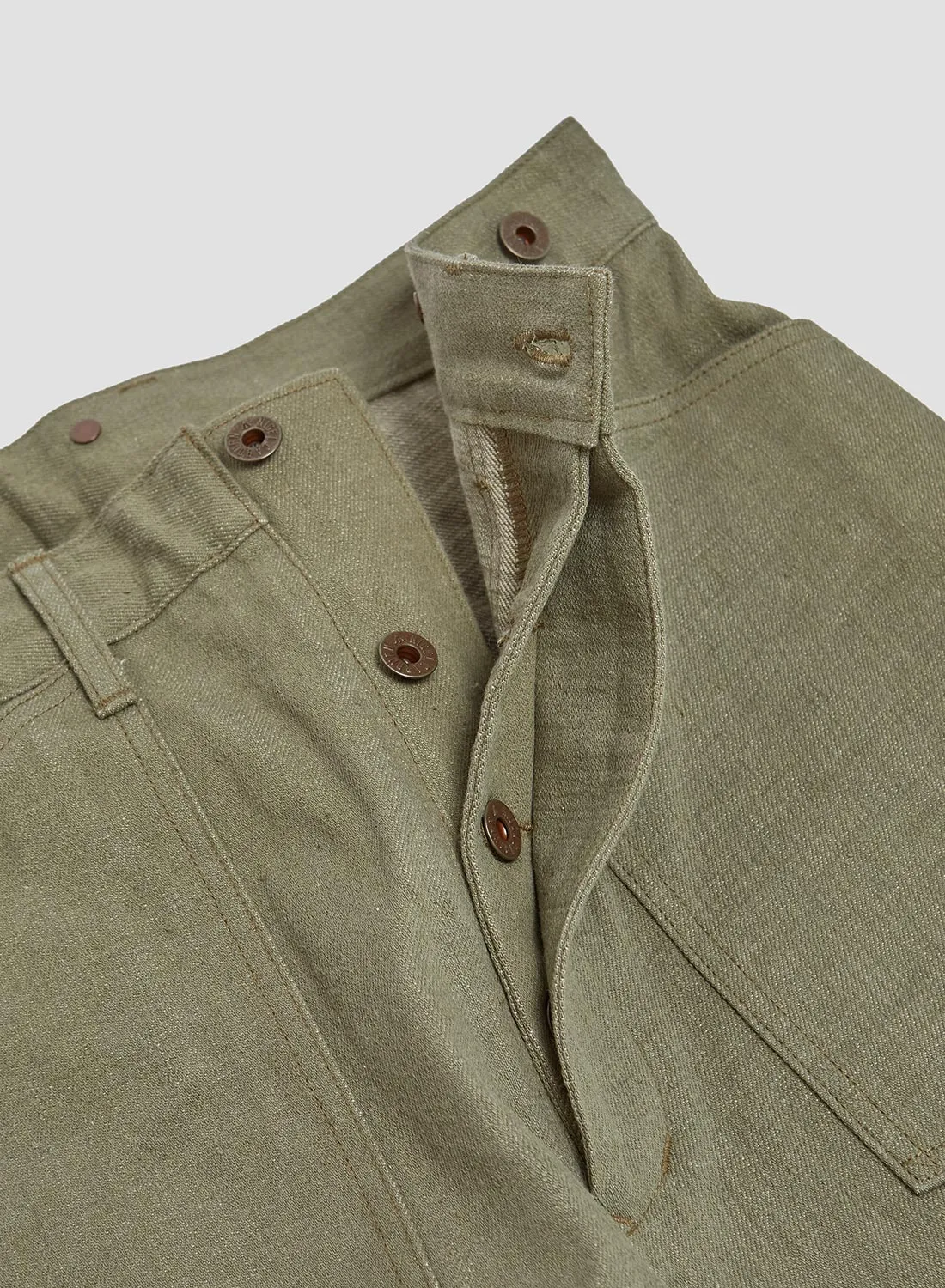 30s US Army Denim in Green sold by Nigel Cabourn product image thumbnail 5