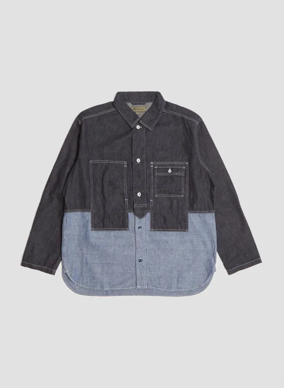 Utility Shirt Type 2 10oz Denim in Indigo made by Nigel Cabourn