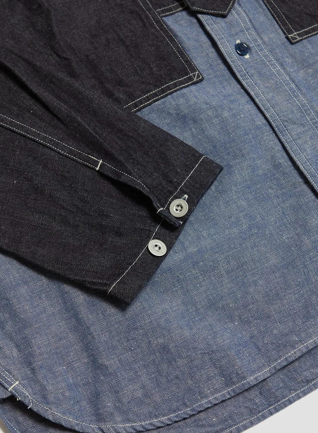 Utility Shirt Type 2 10oz Denim in Indigo sold by Nigel Cabourn product image thumbnail 5