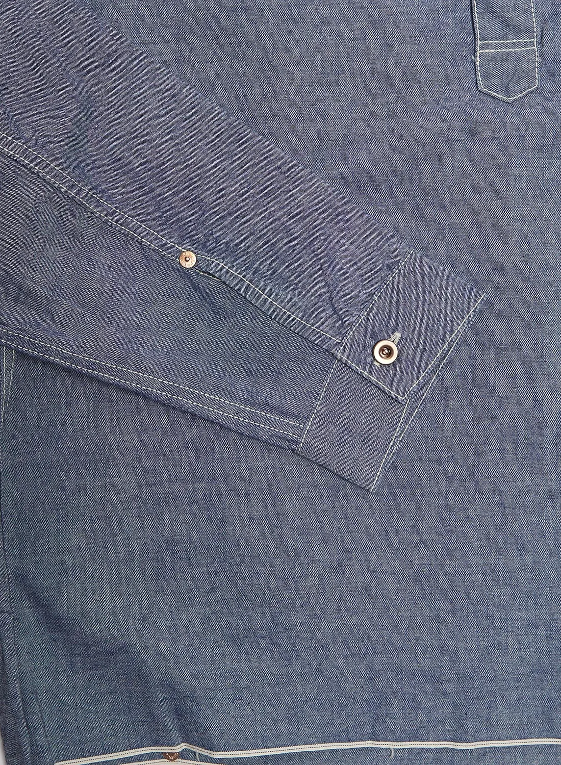 FOB Factory Chambray Pullover Shirt sold by Nigel Cabourn product image thumbnail 3
