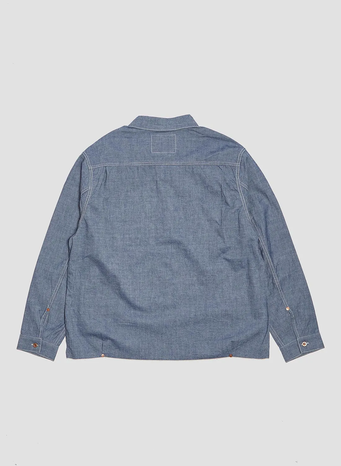 FOB Factory Chambray Pullover Shirt sold by Nigel Cabourn product image thumbnail 5
