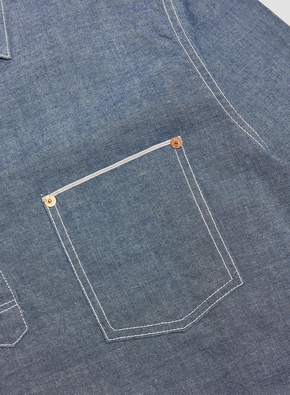 FOB Factory Chambray Pullover Shirt sold by Nigel Cabourn product image thumbnail 4