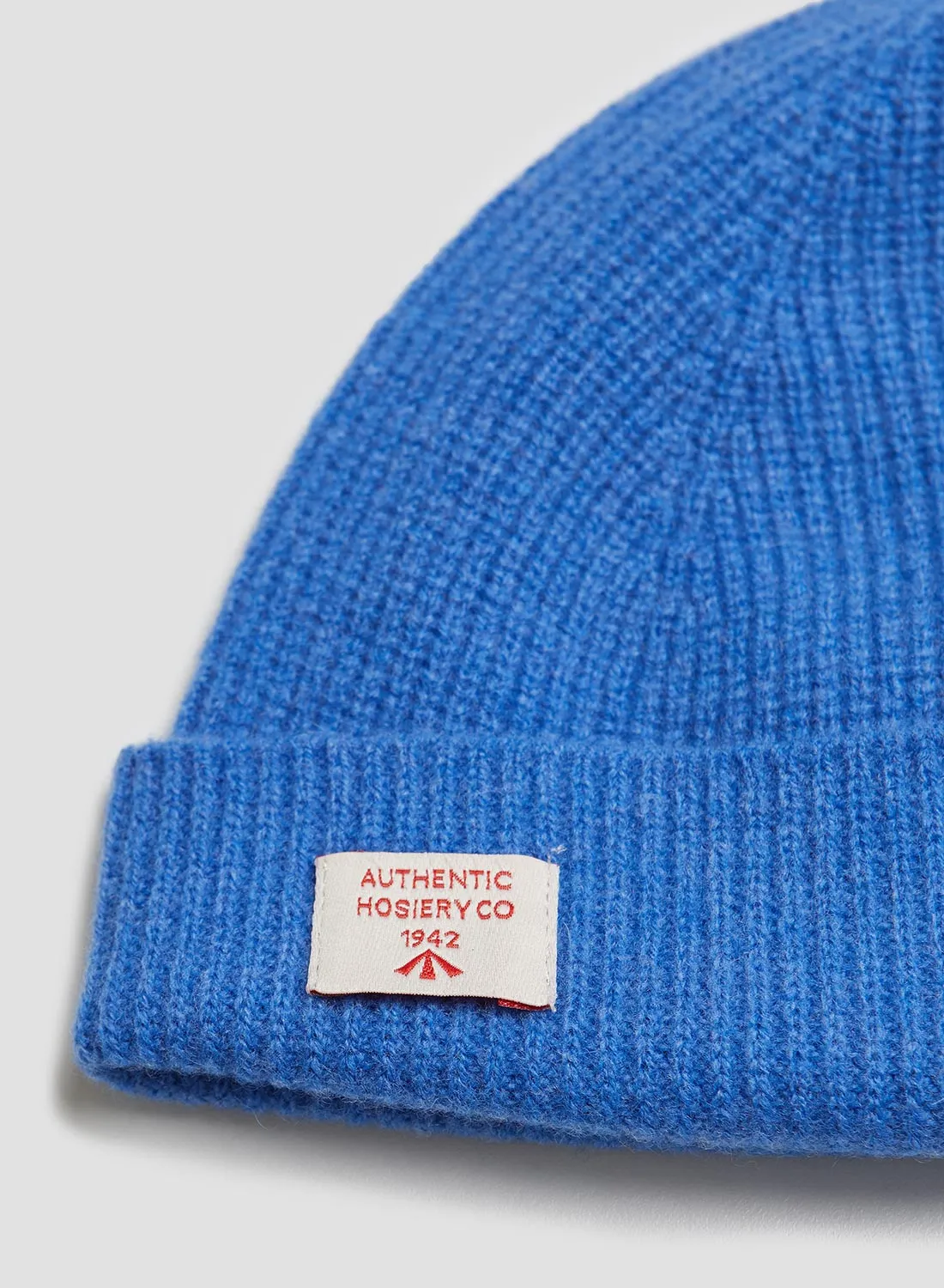 Lambswool Beanie in Pacific Blue sold by Nigel Cabourn product image thumbnail 2