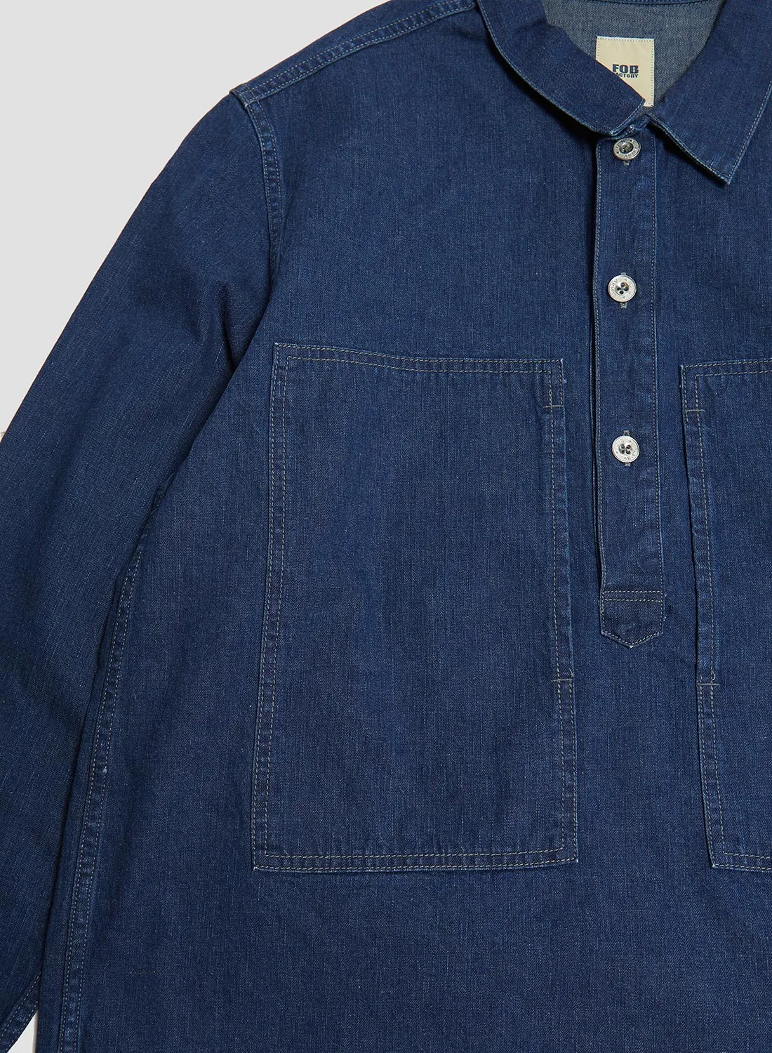 FOB Factory US Army Denim Pullover Blue sold by Nigel Cabourn product image thumbnail 4