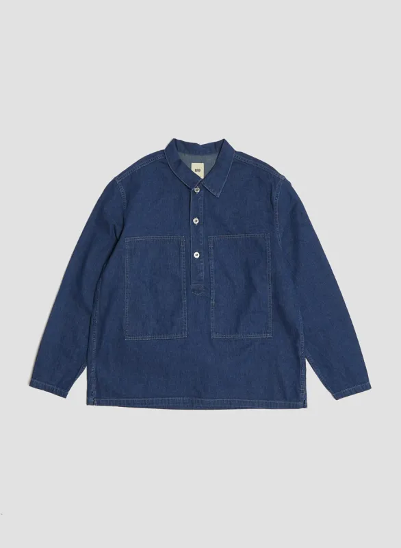 FOB Factory US Army Denim Pullover Blue sold by Nigel Cabourn
