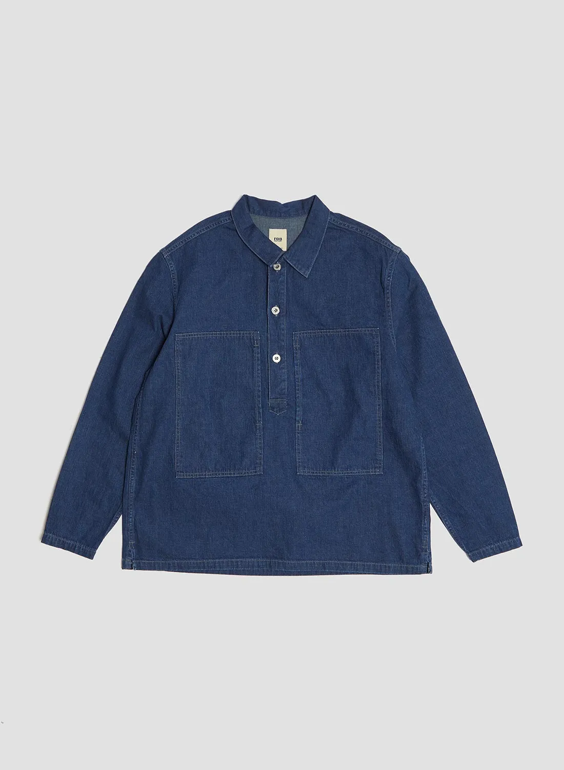 FOB Factory US Army Denim Pullover Blue sold by Nigel Cabourn