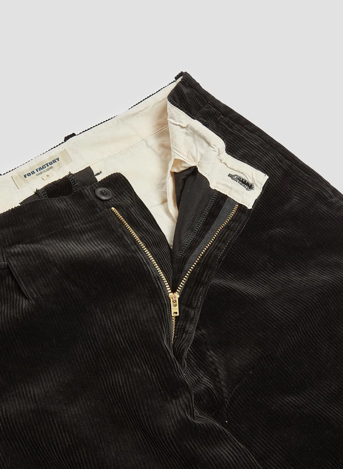FOB Factory Corduroy Trousers Black sold by Nigel Cabourn product image thumbnail 5