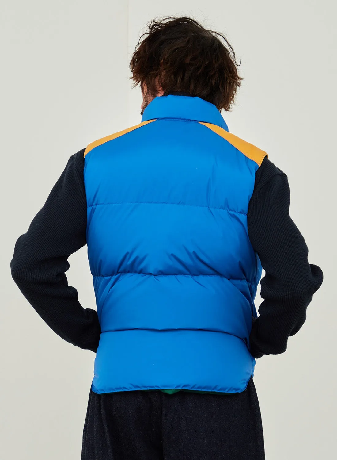 Rocky Mountain Featherbed x Nigel Cabourn Down Vest Clip in Blue sold by Nigel Cabourn product image thumbnail 5