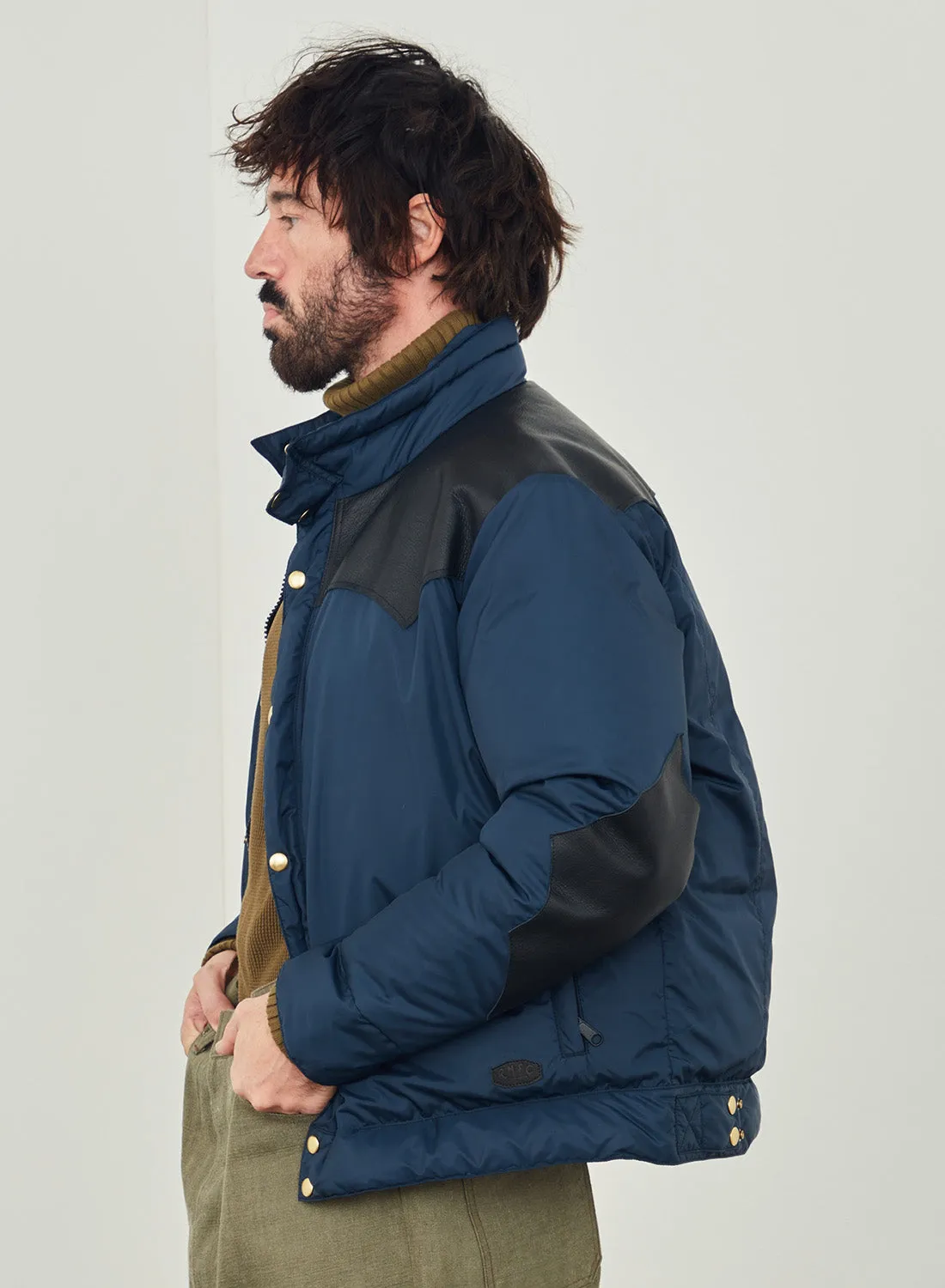 Rocky Mountain Featherbed x Nigel Cabourn Down Short Shell 1969 in Dark Navy sold by Nigel Cabourn product image thumbnail 3