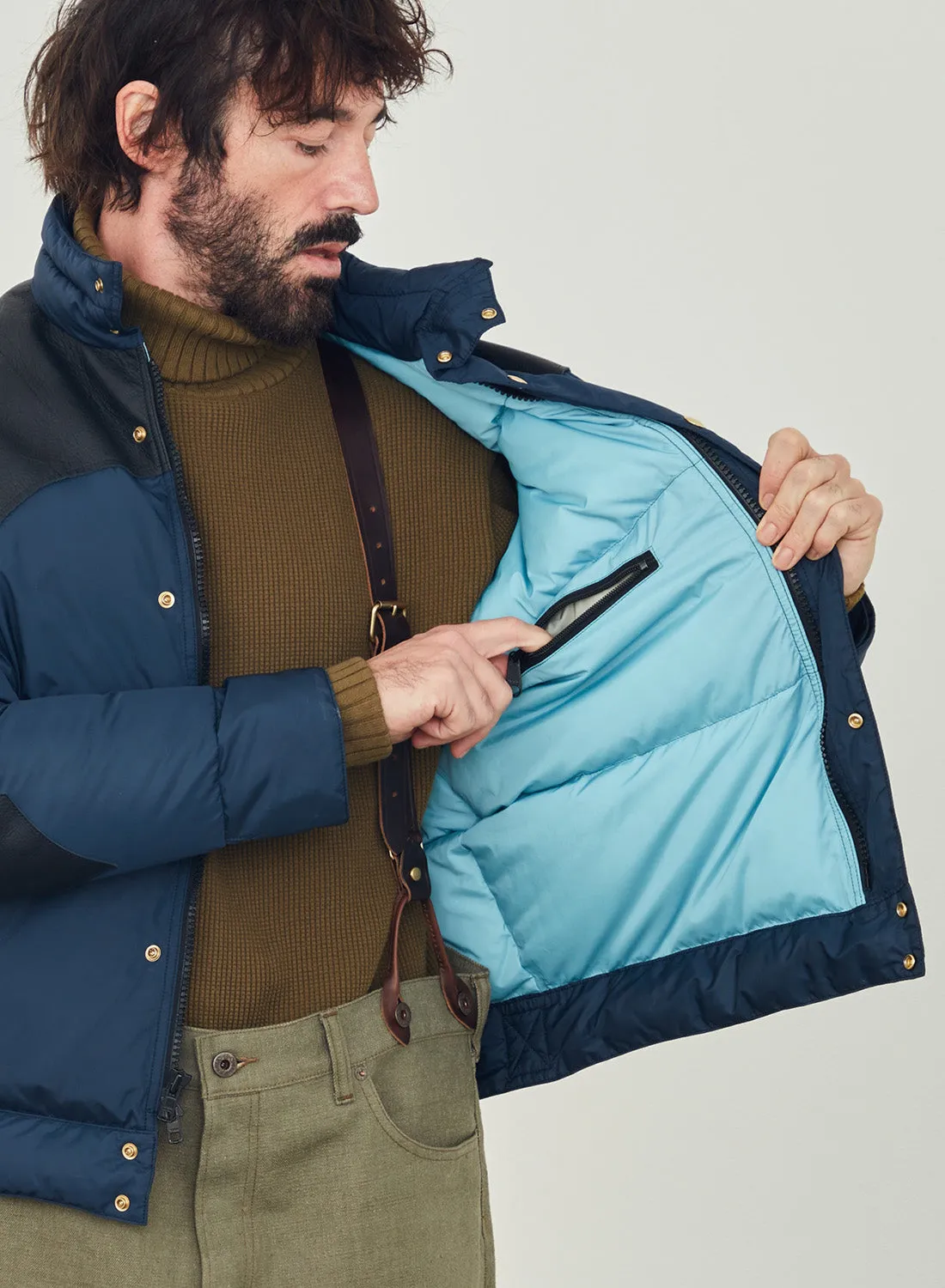 Rocky Mountain Featherbed x Nigel Cabourn Down Short Shell 1969 in Dark Navy sold by Nigel Cabourn product image thumbnail 4