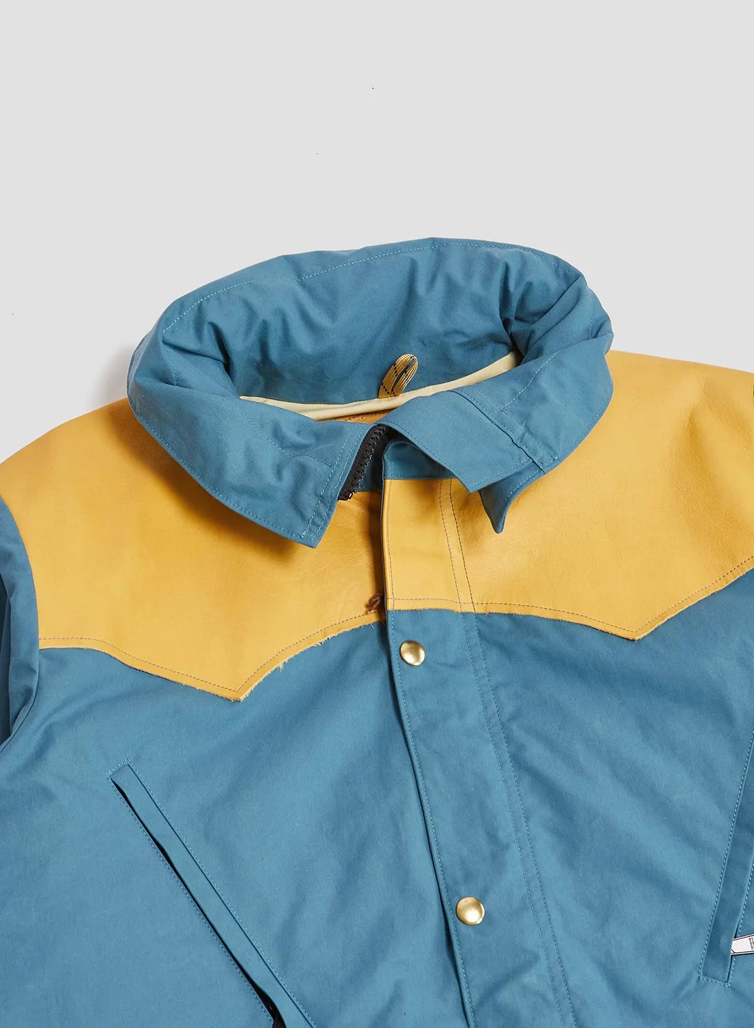Rocky Mountain Featherbed x Nigel Cabourn Mountain Parka Dry Wax in Blue sold by Nigel Cabourn product image thumbnail 2