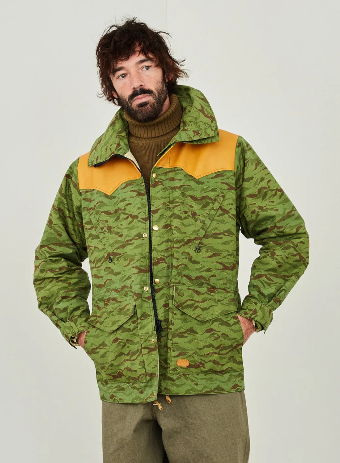 Rocky Mountain Featherbed x Nigel Cabourn Mountain Parka Mountain Camo in Green sold by Nigel Cabourn product image thumbnail 2