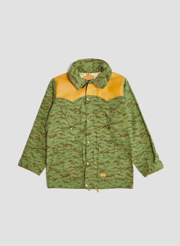 Rocky Mountain Featherbed x Nigel Cabourn Mountain Parka Mountain Camo in Green sold by Nigel Cabourn