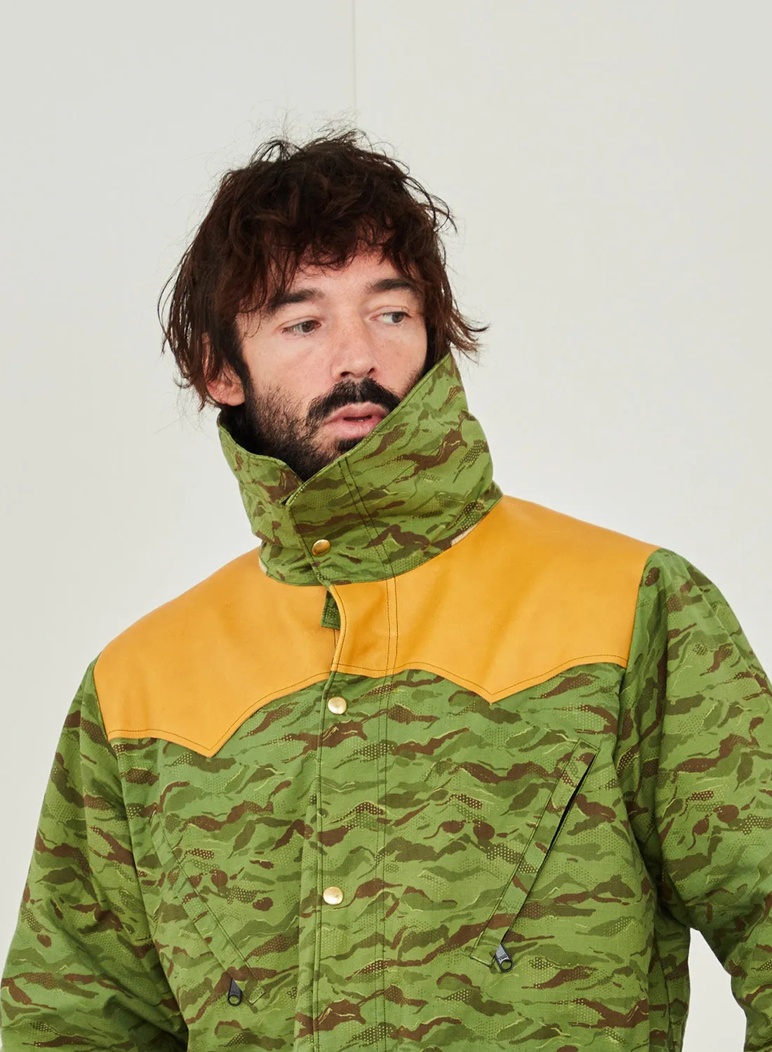 Rocky Mountain Featherbed x Nigel Cabourn Mountain Parka Mountain Camo in Green sold by Nigel Cabourn product image thumbnail 3