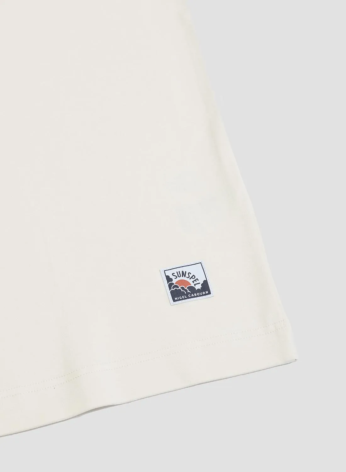Nigel Cabourn x Sunspel Relaxed Heavyweight Supima Ringer T-Shirt in Undyed sold by Nigel Cabourn product image thumbnail 4