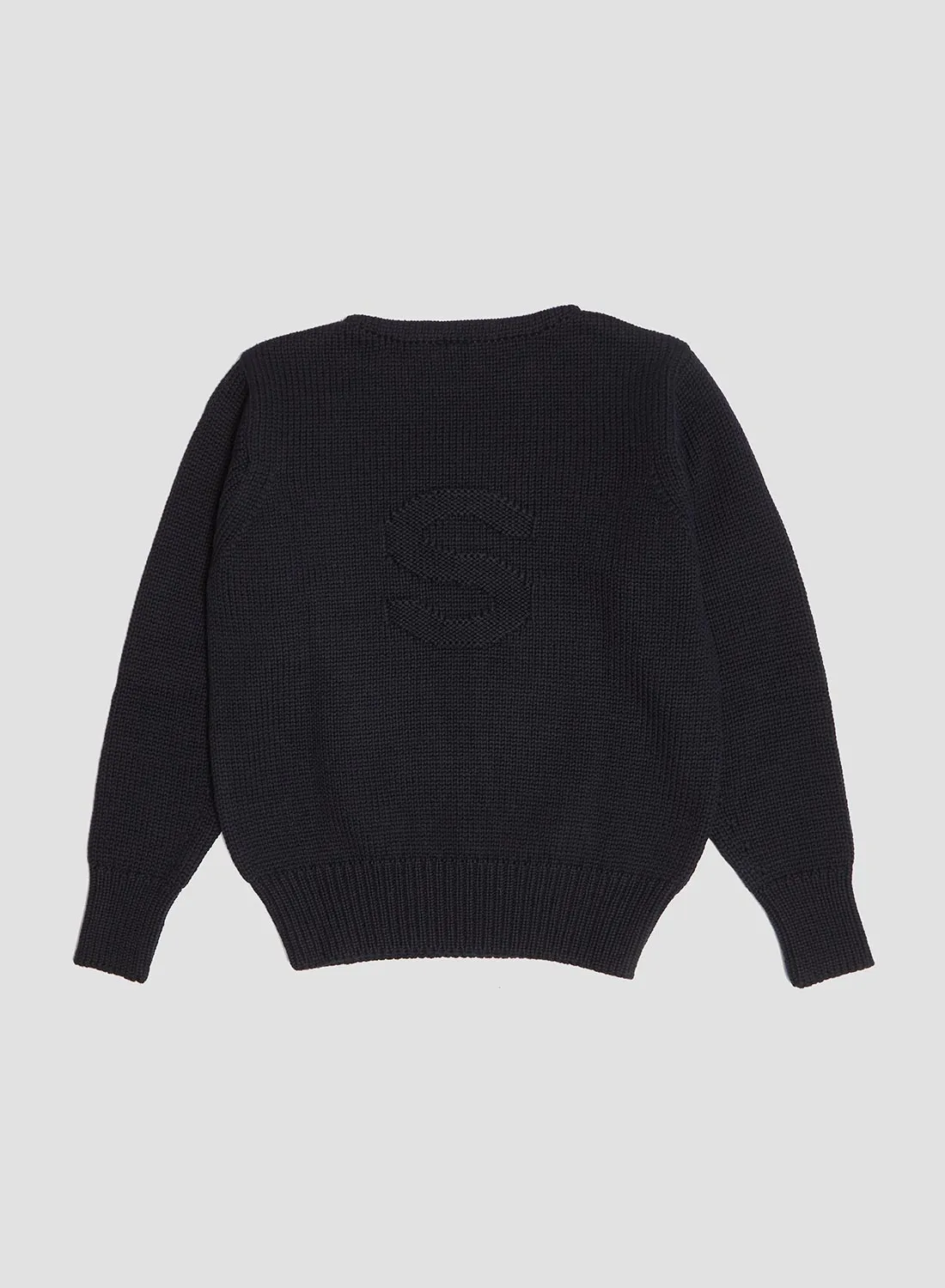 Nigel Cabourn x Sunspel English Wide Neck Merino Jumper in Navy sold by Nigel Cabourn product image thumbnail 3