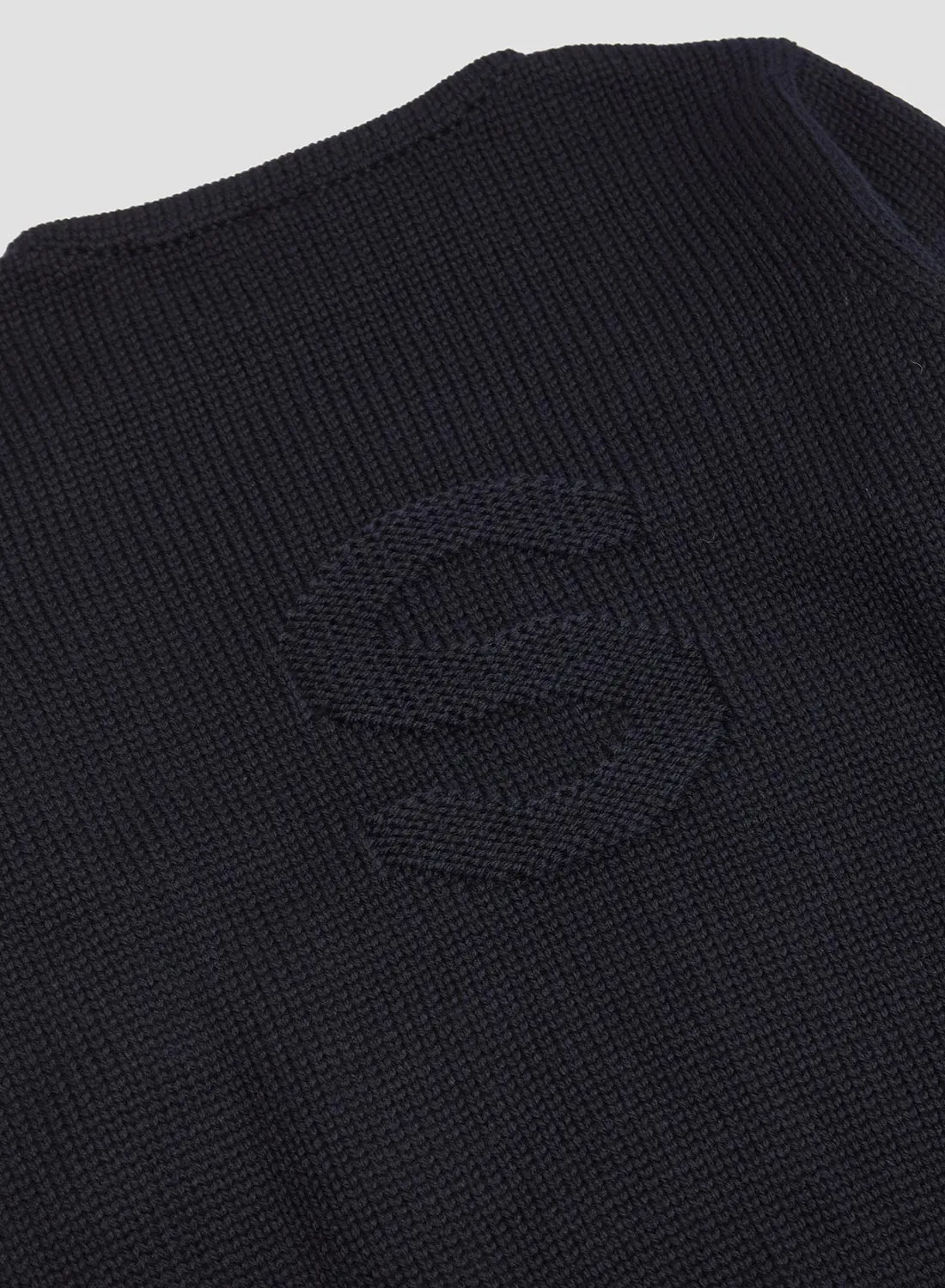 Nigel Cabourn x Sunspel English Wide Neck Merino Jumper in Navy sold by Nigel Cabourn product image thumbnail 4