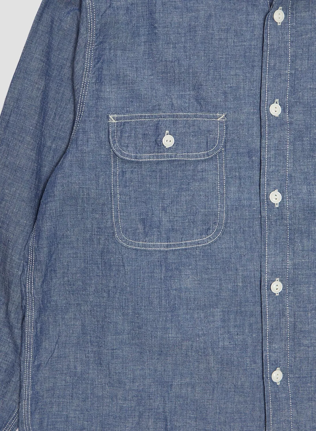 FOB Factory Chambray Work Shirt sold by Nigel Cabourn product image thumbnail 3