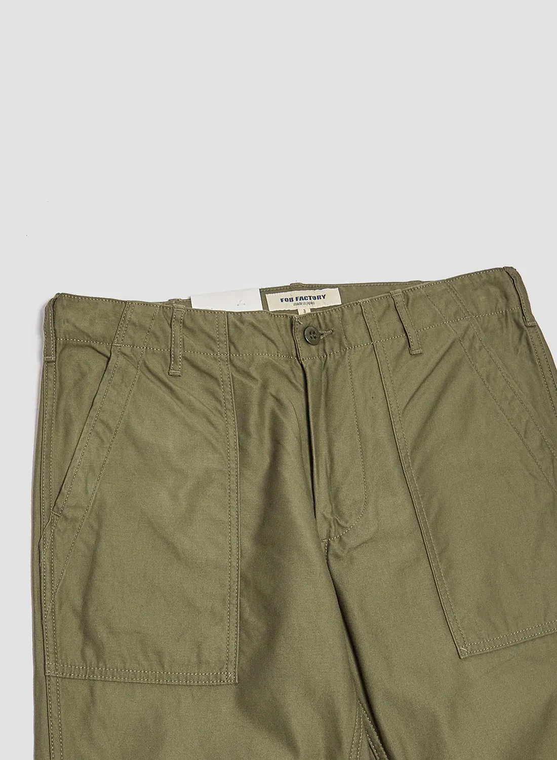 FOB Factory Baker Pants Olive sold by Nigel Cabourn product image thumbnail 2