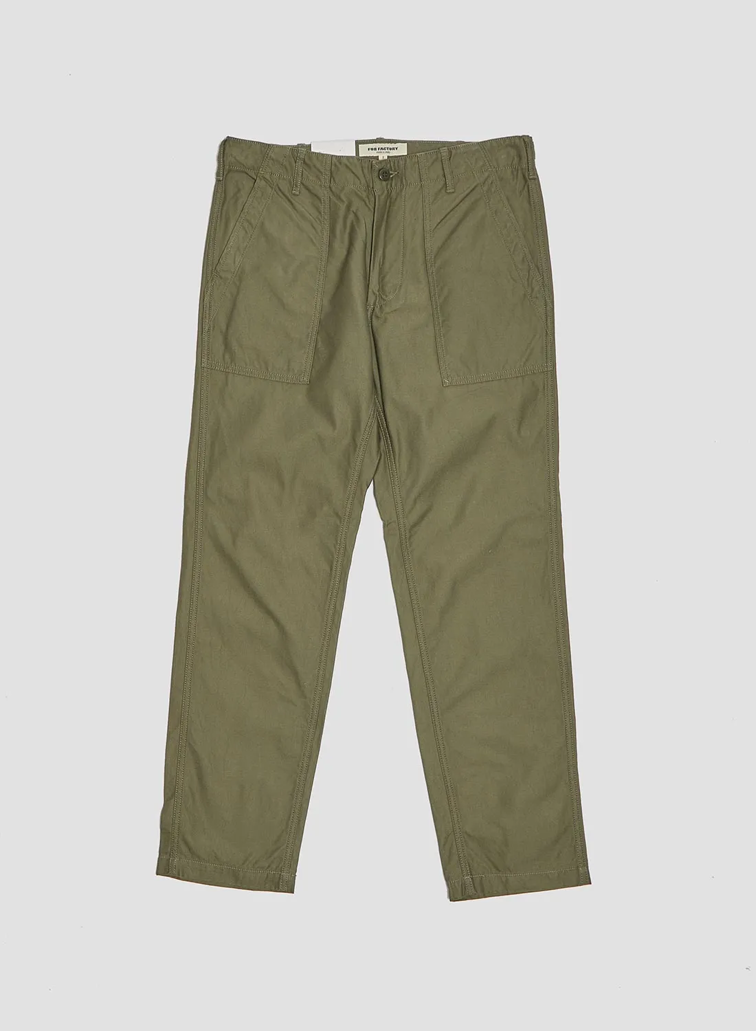 FOB Factory Baker Pants Olive sold by Nigel Cabourn