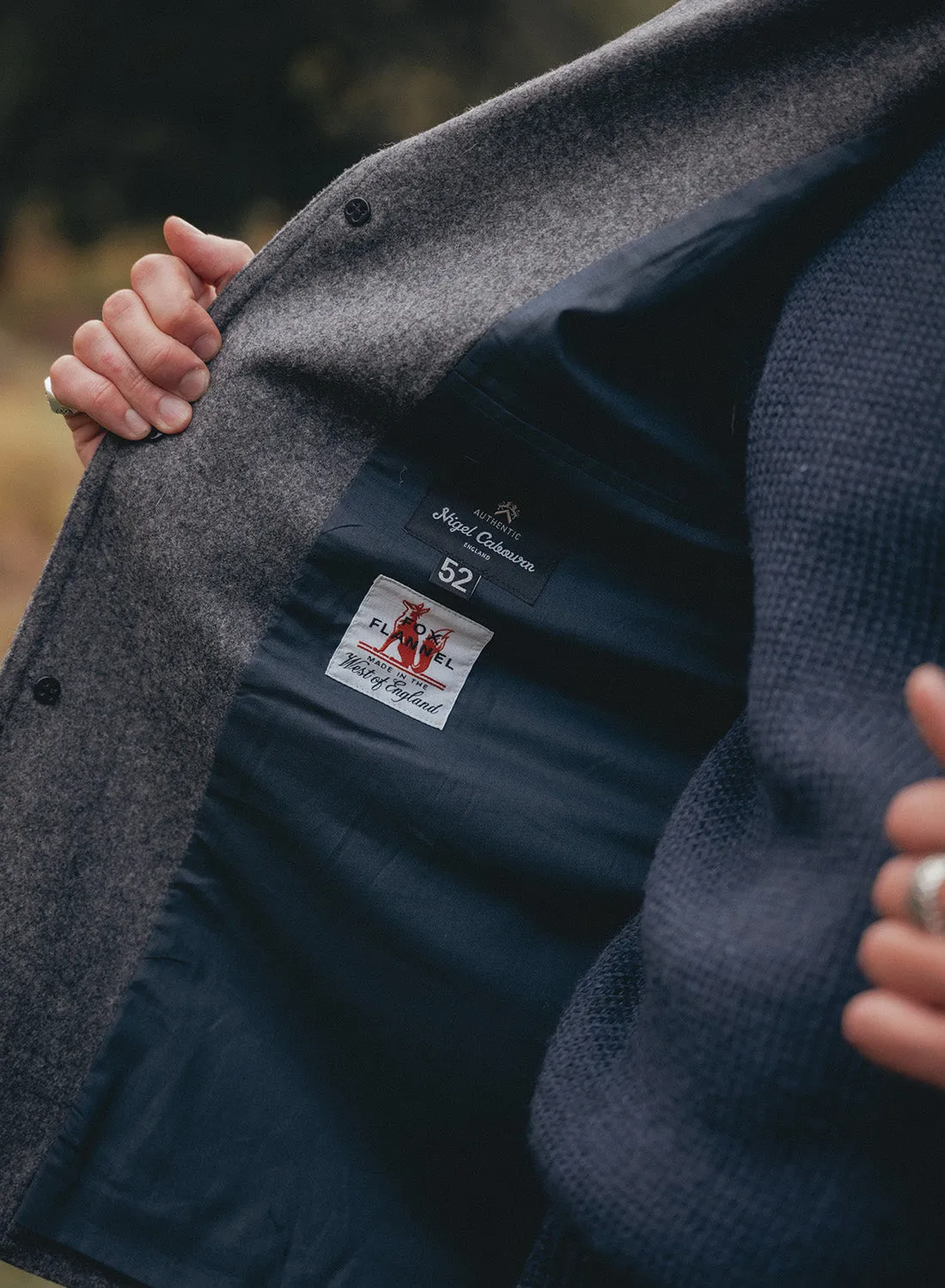 Sandy Irvine Jacket in Grey Flannel sold by Nigel Cabourn product image thumbnail 4