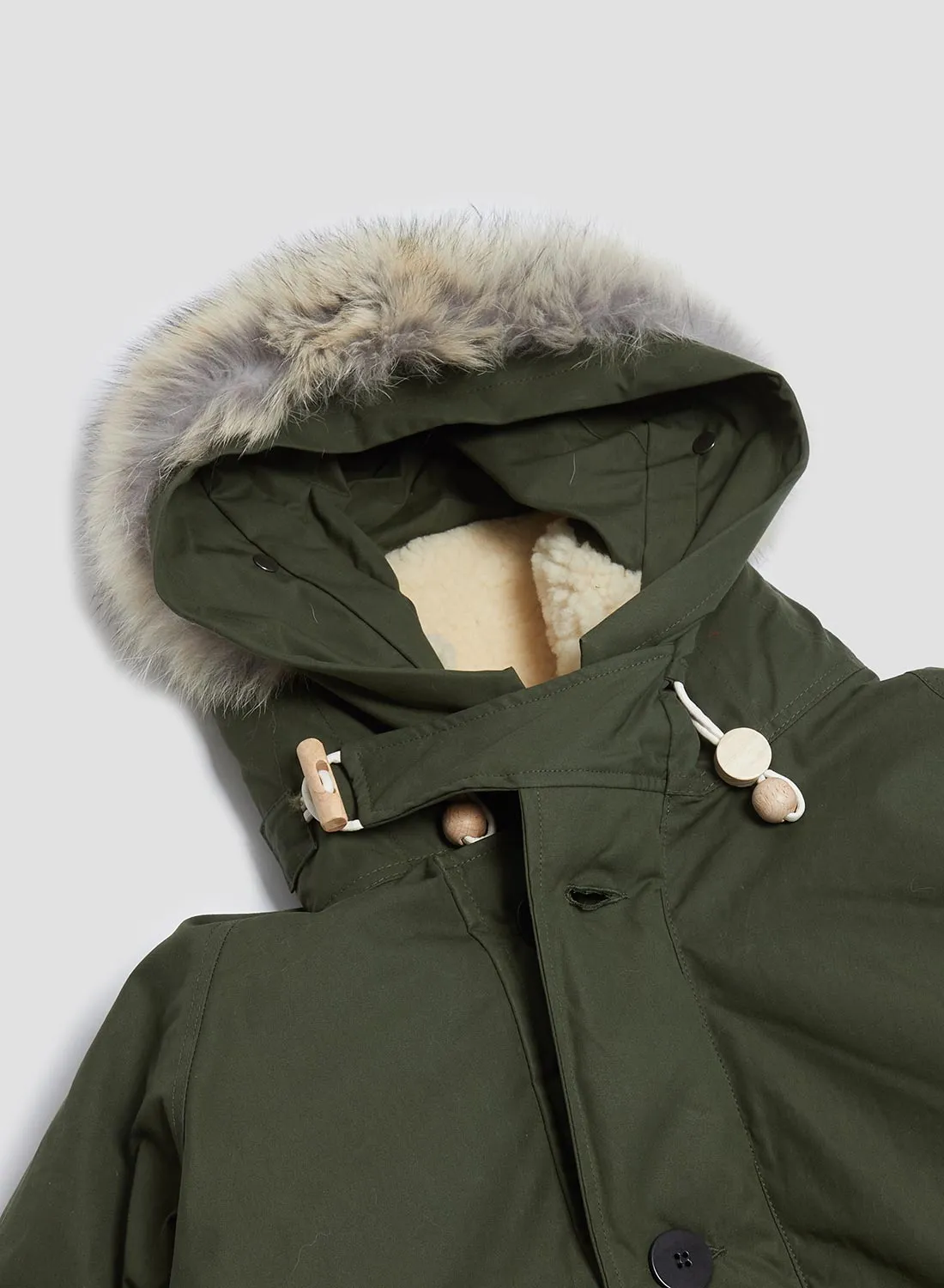 Everest Parka in Olive sold by Nigel Cabourn product image thumbnail 5