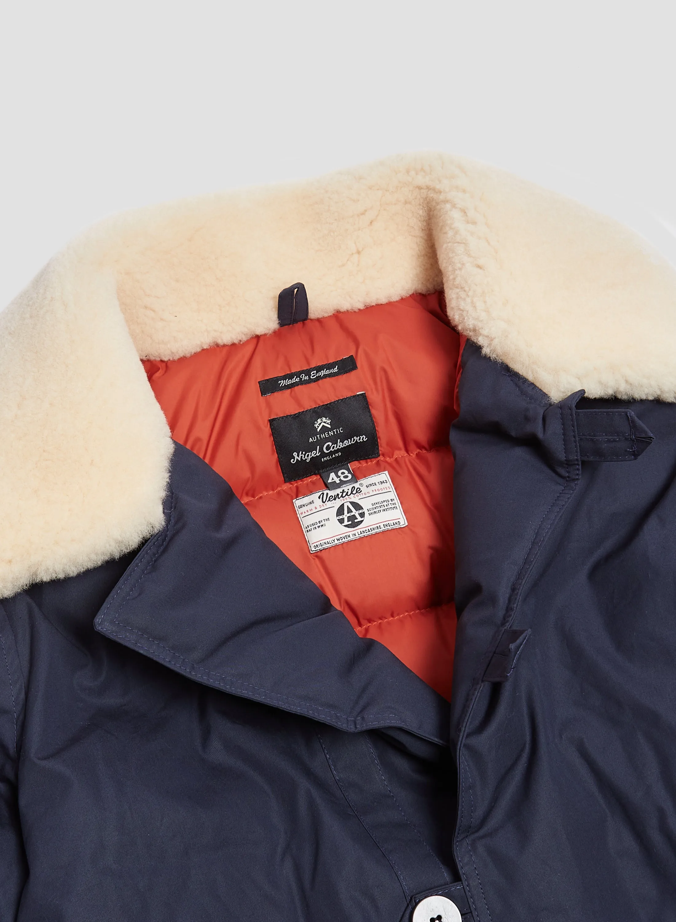 Finch Parka in Navy sold by Nigel Cabourn product image thumbnail 5