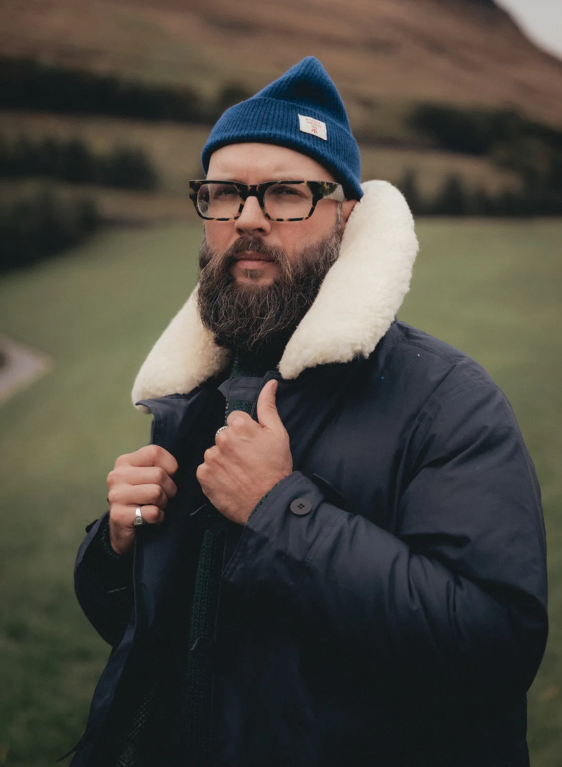 Finch Parka in Navy sold by Nigel Cabourn product image thumbnail 3