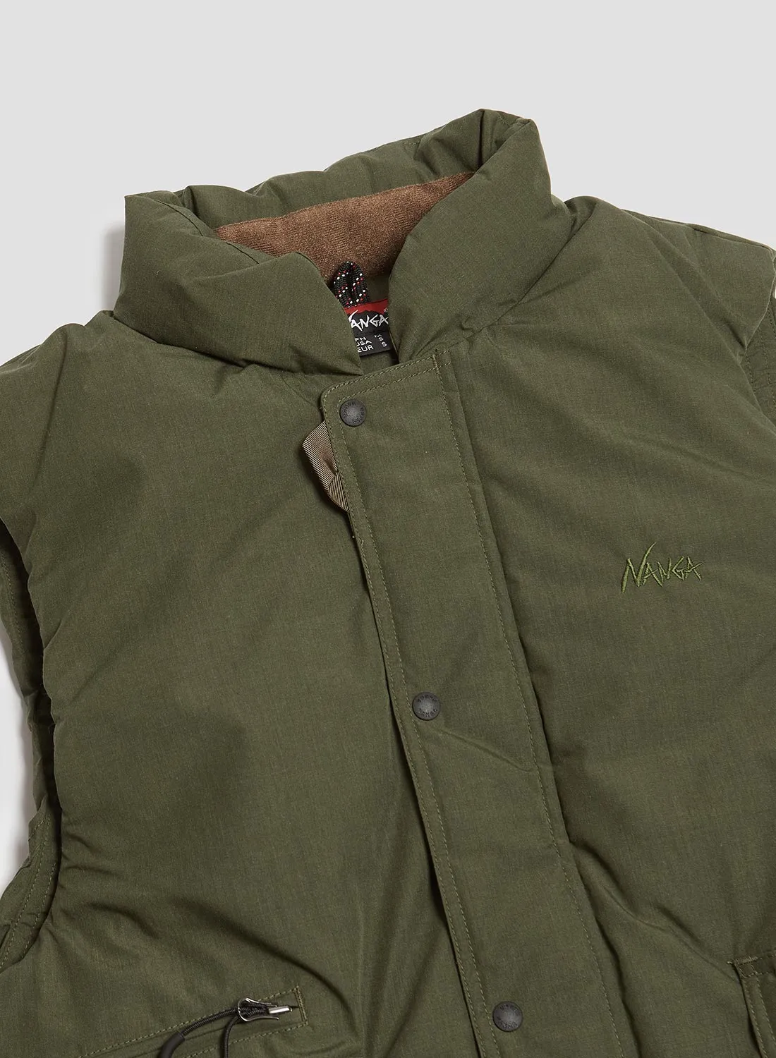 Nanga Hinoc Down Vest in Khaki sold by Nigel Cabourn product image thumbnail 2
