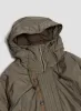 Nanga Aurora Tex Down Field Half Coat in Mocha Grey sold by Nigel Cabourn