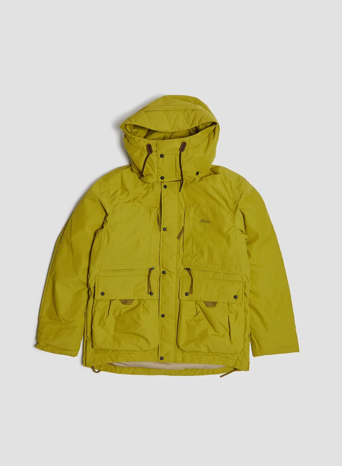 Nanga Hinoc Down Jacket in Lime sold by Nigel Cabourn