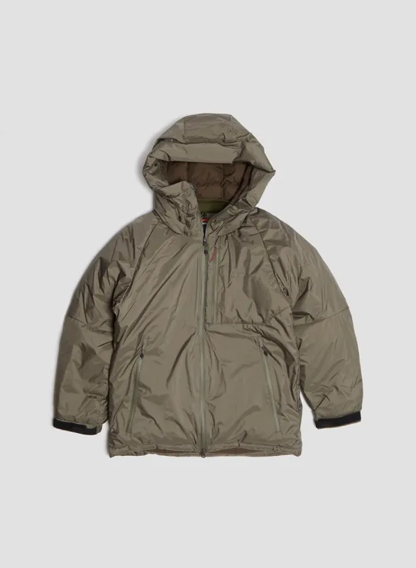 Nanga Aurora Tex Down Jacket in Mocha Grey sold by Nigel Cabourn