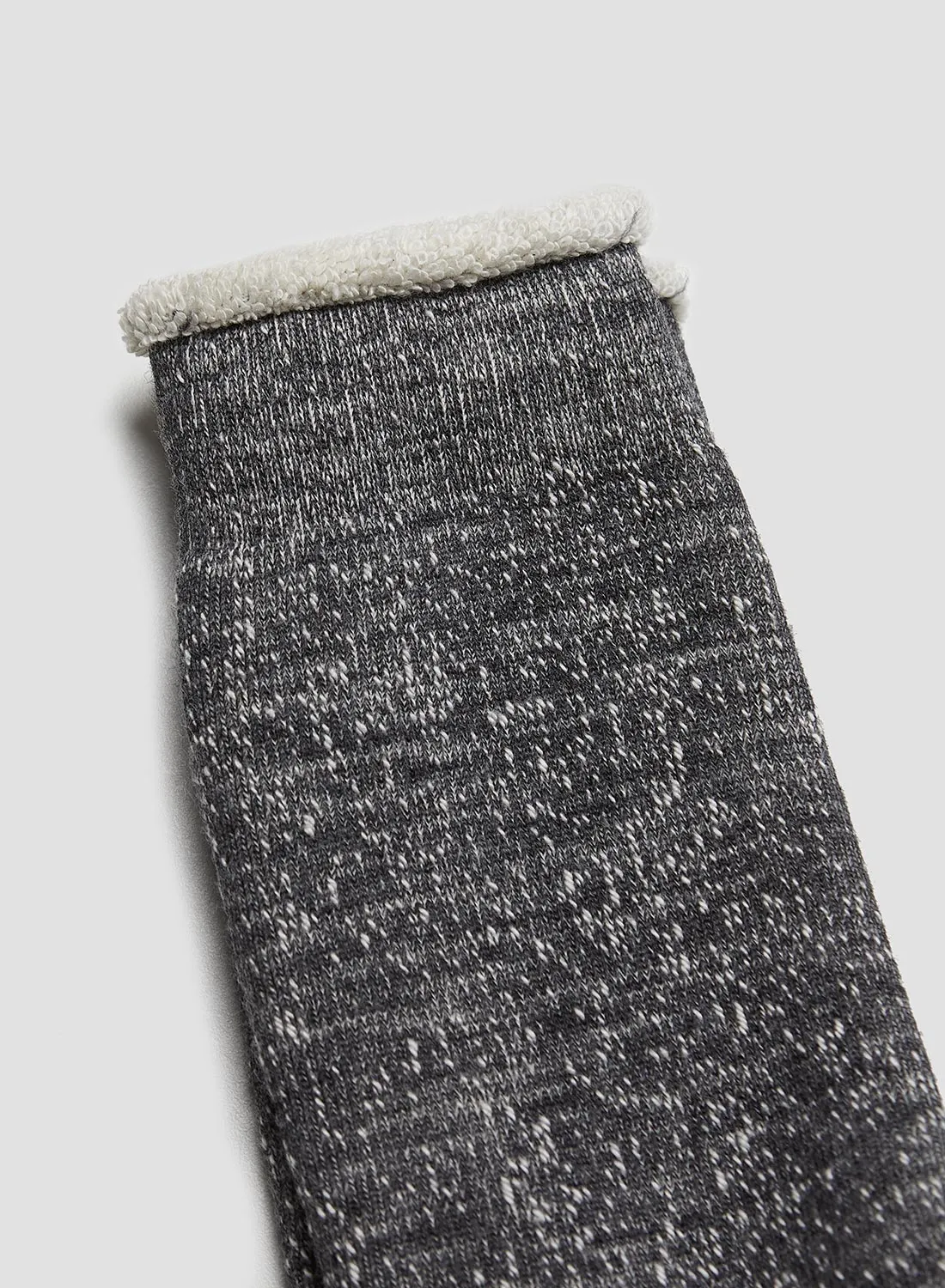 Rototo Double Face Crew Sock in Charcoal sold by Nigel Cabourn product image thumbnail 2