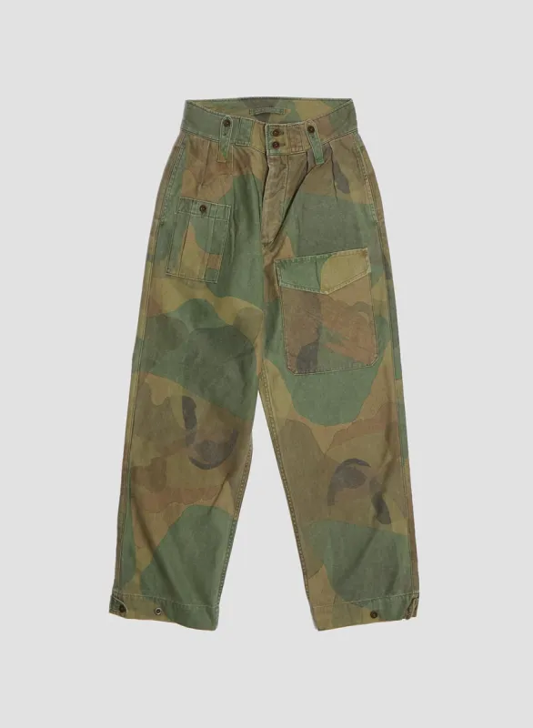 British Army Pant Fade Camo in Green sold by Nigel Cabourn