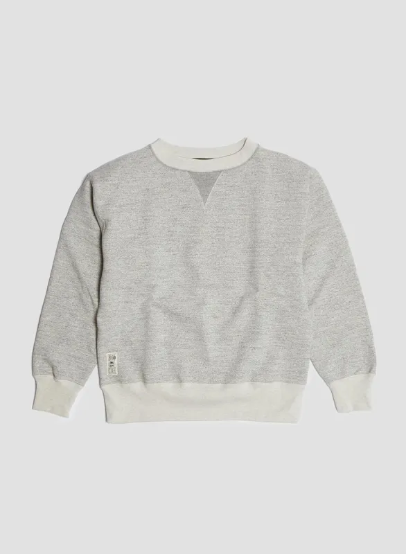 50's Crew Neck 20.5oz in Grey sold by Nigel Cabourn