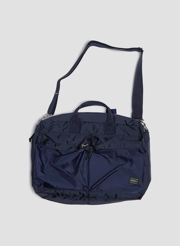 Porter-Yoshida & Co Force 3Way Briefcase in Navy made by Nigel Cabourn