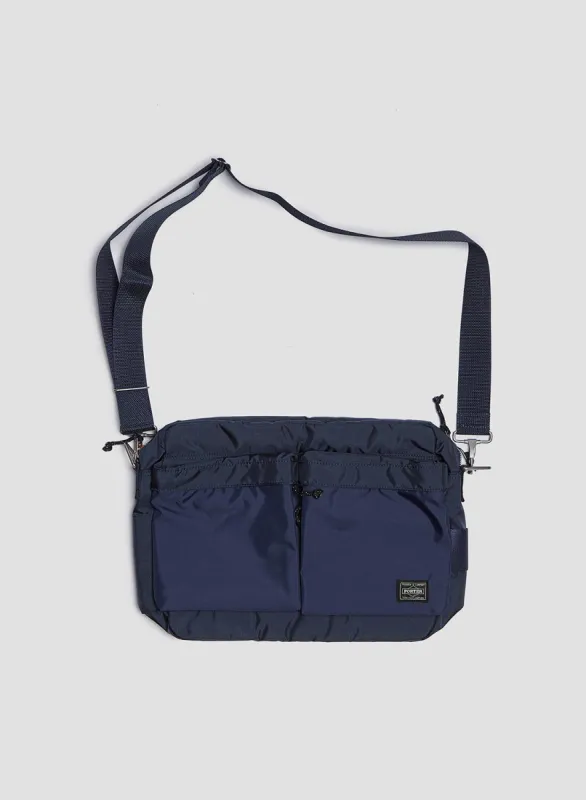 Porter-Yoshida & Co Force Shoulder Bag in Navy sold by Nigel Cabourn