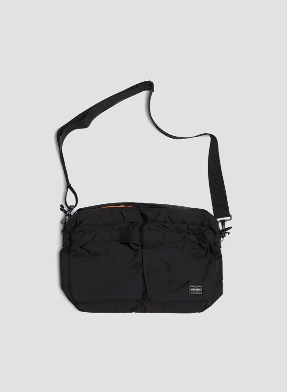 Porter-Yoshida & Co Force Shoulder Bag in Black sold by Nigel Cabourn