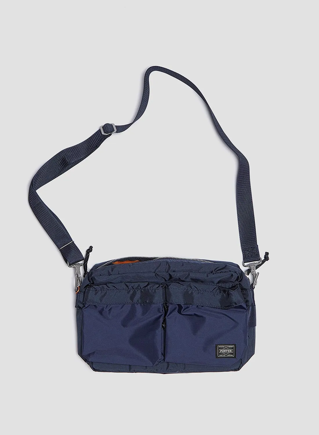 Porter-Yoshida & Co Shoulder Bag Small in Navy sold by Nigel Cabourn