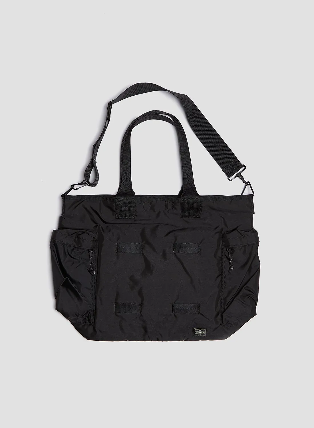 Porter-Yoshida & Co Force 2Way Tote Bag in Black sold by Nigel Cabourn