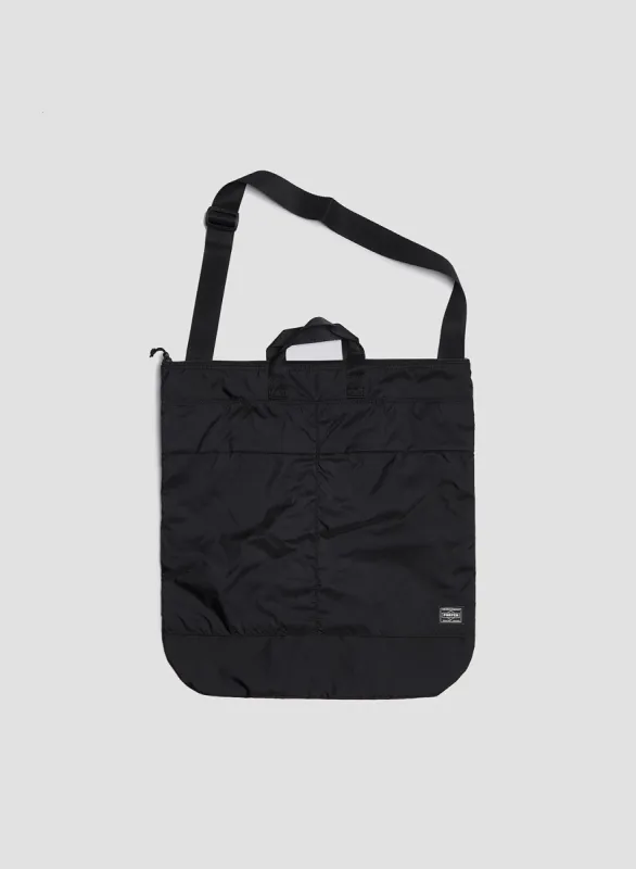 Porter-Yoshida & Co Flex 2Way Helmet Bag in Black made by Nigel Cabourn