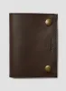 Passport Cover & Luggage Tag Leather Set in Dark Brown sold by Nigel Cabourn