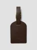 Passport Cover & Luggage Tag Leather Set in Dark Brown sold by Nigel Cabourn